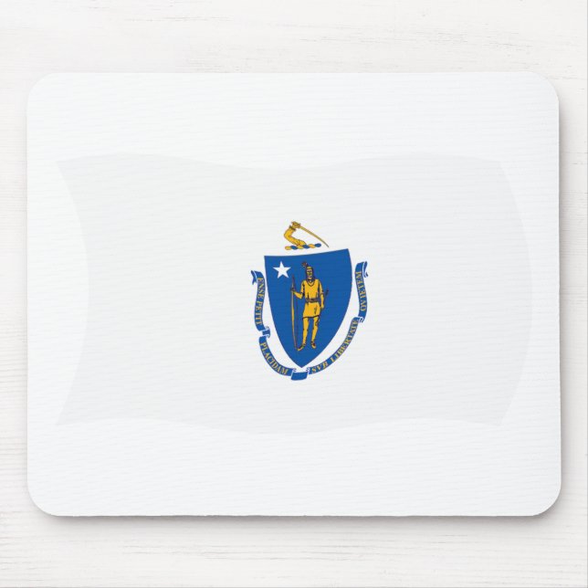 Massachusetts Flagga Mousepad Musmatta (Framsidan)