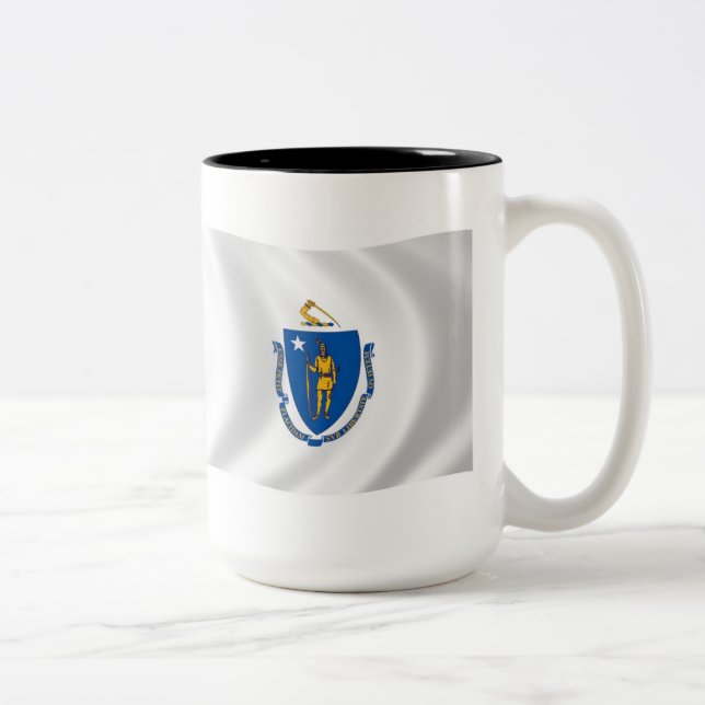 Massachusetts Flagga Mugg (Höger)