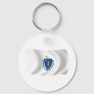 Massachusetts Flagga Nyckelring