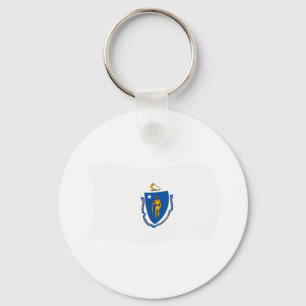Massachusetts Flagga Nyckelring