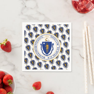 Massachusetts Flagga & Sigill, Massachusetts Pappersservett