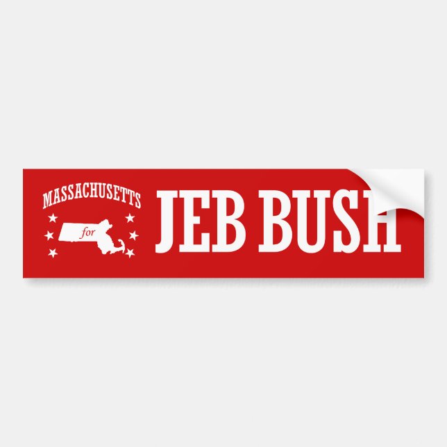 MASSACHUSETTS FÖR JEB BUSH BILDEKAL (Framsidan)