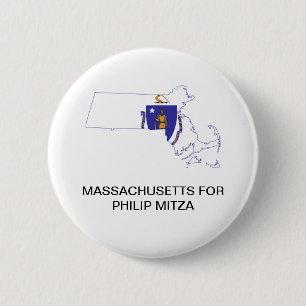 MASSACHUSETTS for Philip Mitza GOVERNOR Button Knapp