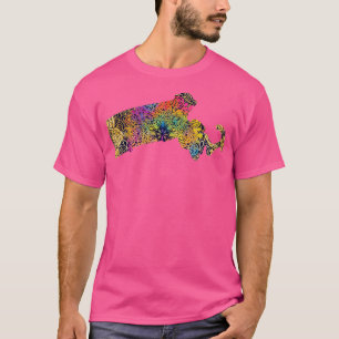 Massachusetts Förenta staterna Mandala Flo T Shirt