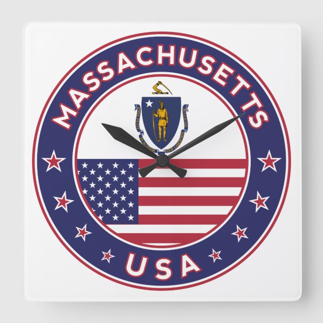 Massachusetts Fyrkantig Klocka (Framsida)