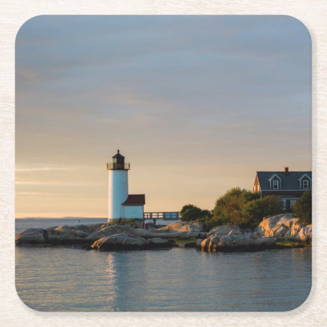 Massachusetts, Gloucester, Annisquam, Annisquam Underlägg Papper Kvadrat (Framsidan)