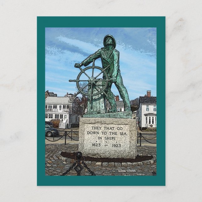 Massachusetts, Gloucester - Vykort (Framsida)