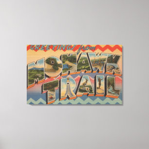 Massachusetts - Hälsning från Mohawk Trail 2 Canvastryck