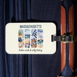 Massachusetts - Harbor Vinds & Salty History Bagagebricka