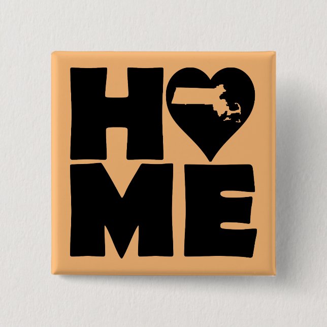 Massachusetts Hem Stat Knapp Märke Pin (Framsida)