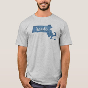 Massachusetts Hem Trästruktur T Shirt