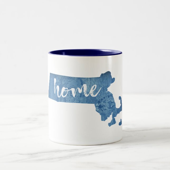 Massachusetts Hem Trästruktur Två-Tonad Mugg (Center)