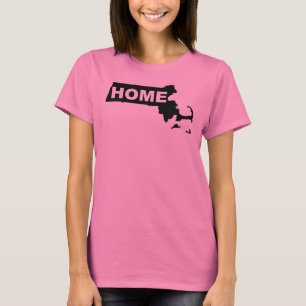 Massachusetts Hemifrån Från Stat T-Shirt Tees