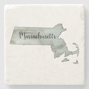 Massachusetts Illustration State-disposition Stenunderlägg