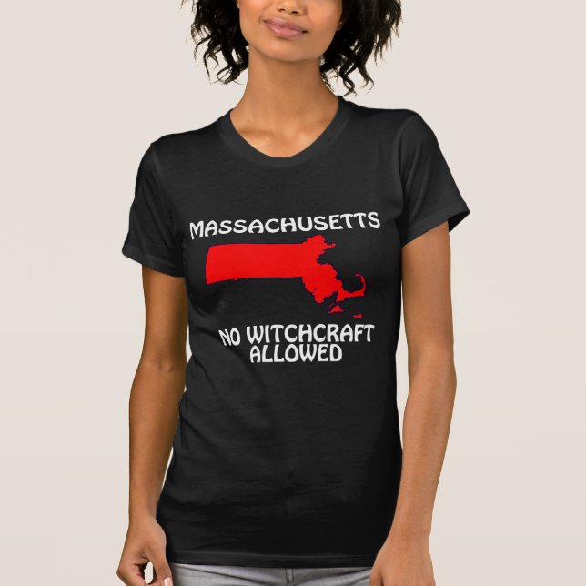 Massachusetts - Inga köksfartyg tillåts T Shirt (Framsida)