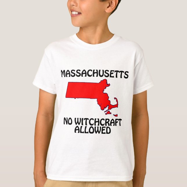 Massachusetts - Ingen häxkonst tillåten Tee (Framsida)