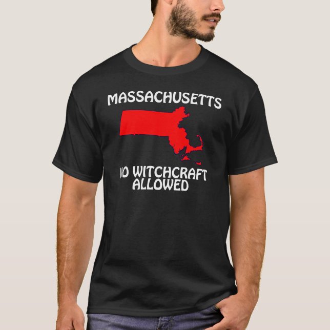 Massachusetts - Ingen häxkonst tillåten Tee (Framsida)