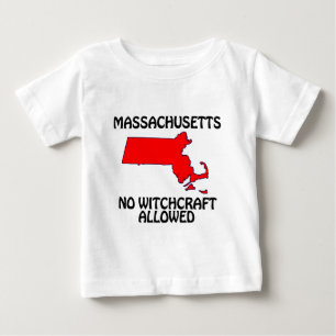 Massachusetts - Ingen häxkonst tillåten Tee Shirt