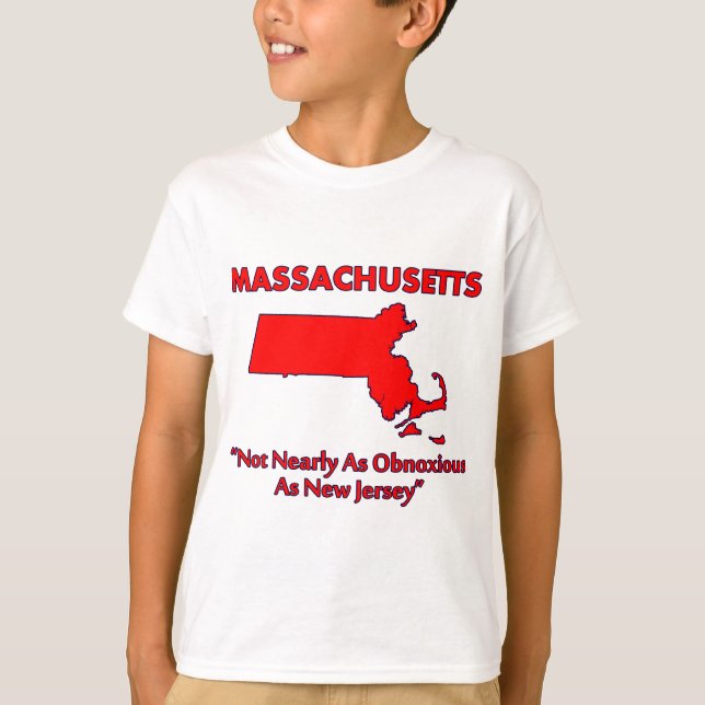 Massachusetts - Inte lika motbjudande som New Jers Tee (Framsida)