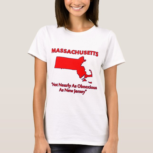 Massachusetts - Inte lika taskig som New Jersey T-shirt (Framsida)