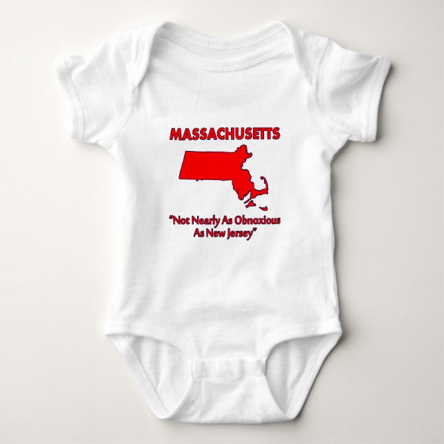 Massachusetts - Inte lika taskig som New Jersey T Shirt (Framsida)