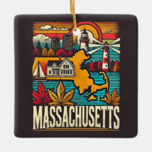 Massachusetts Julgransprydnad Keramik