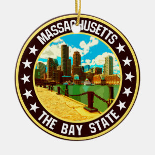 Massachusetts Julgransprydnad Keramik
