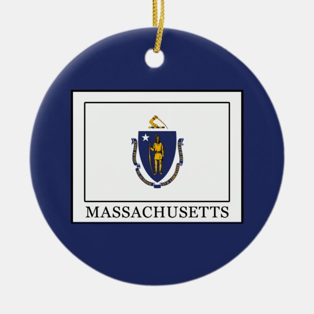 Massachusetts Julgransprydnad Keramik (Framsidan)