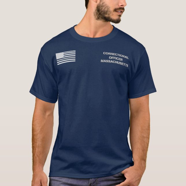 Massachusetts korrektionsförrättare Thin Grått T Shirt (Framsida)