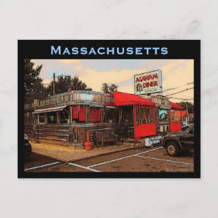 Massachusetts Middag Postcard Vykort