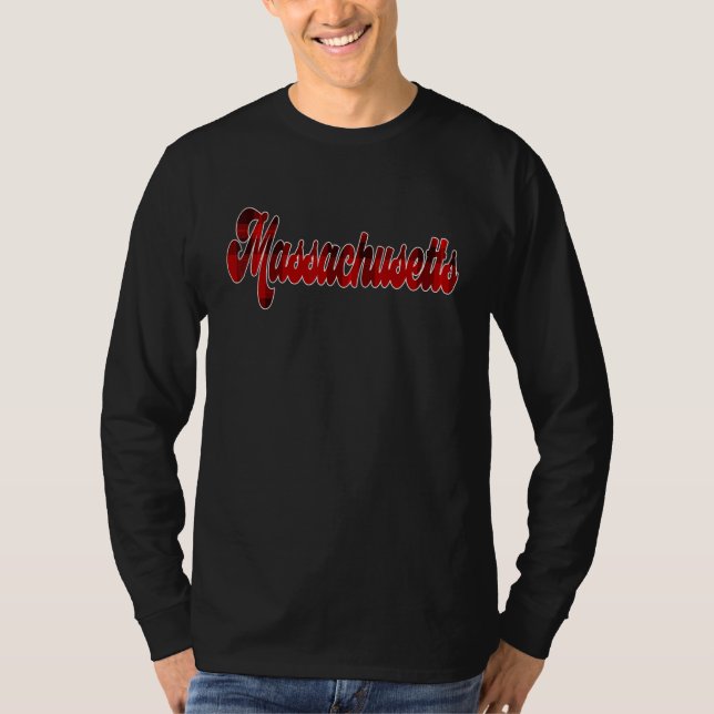 Massachusetts MORSA Pride  Pput Script Text För ma T Shirt (Framsida)