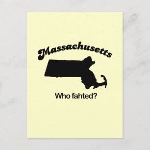 Massachusetts Motto - Vem har trott? Vykort