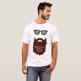 Massachusetts Mulling Beard Tee Shirt