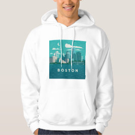 Massachusetts Night Cityscape | Boston City Hoodie