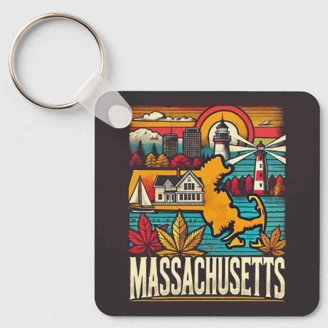 Massachusetts Nyckelring (Framsida)