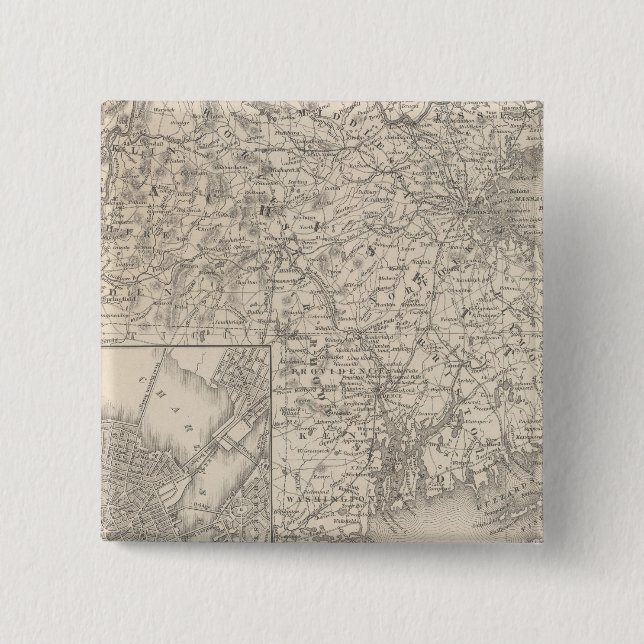 Massachusetts och Rhode island Knapp (Framsida)