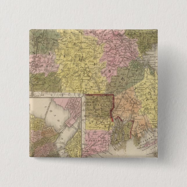 Massachusetts och Rhode island Knapp (Framsida)