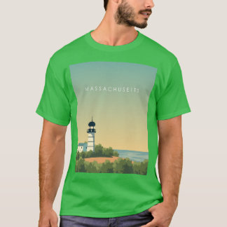 massachusetts Överstorlek T Shirt