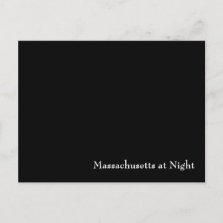 Massachusetts på Night Vykort