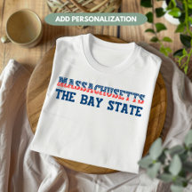 Massachusetts Patriotiska The Bay State Custom