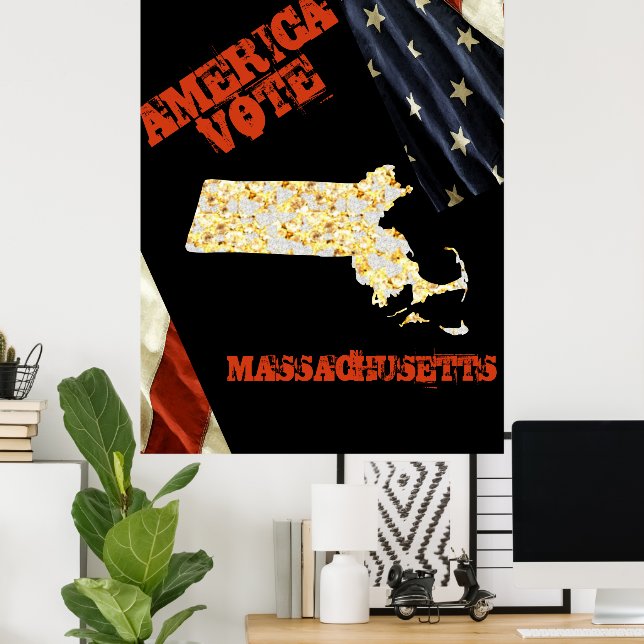 MASSACHUSETTS  POSTER (Hemmakontoret)
