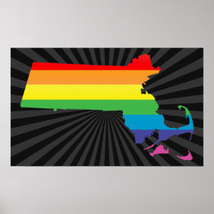 Massachusetts pride. poster