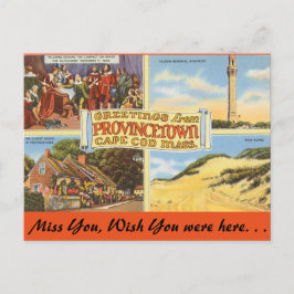 Massachusetts Provincetown, Cape Cod Vykort