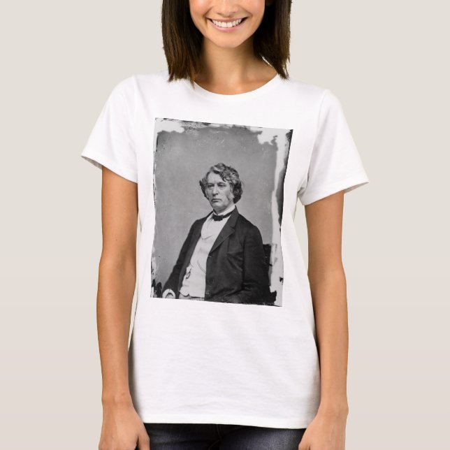 Massachusetts republikansk Senator Charles Sumner T-shirt (Framsida)