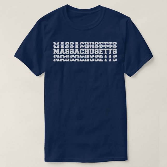 Massachusetts Stacks Vintage T Shirt (Design framsida)