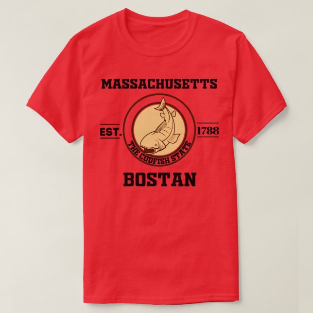 Massachusetts State2 T Shirt (Design framsida)