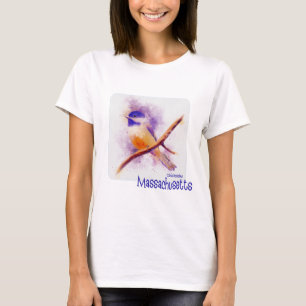 Massachusetts State Bird, Chickadee T Shirt