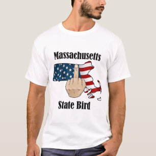 Massachusetts state bird t-shirt mitten finger