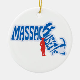 Massachusetts State Julgran Ornament