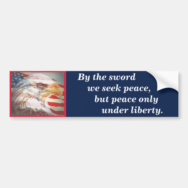 Massachusetts State Motto Bildekal (Framsidan)